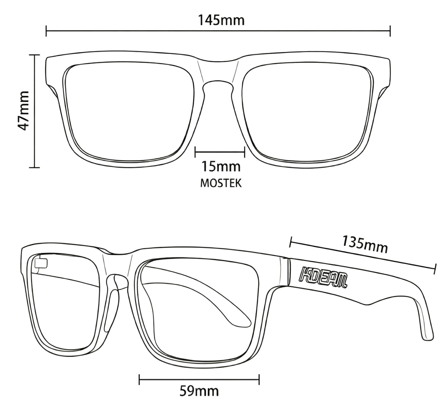 Okulary Przeciwsłoneczne Polaryzacyjne KDEAM Navi Forest