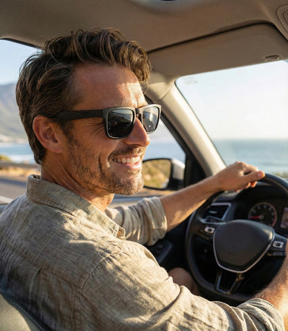 Okulary Przeciwsłoneczne Polaryzacyjne KDEAM Navi Black