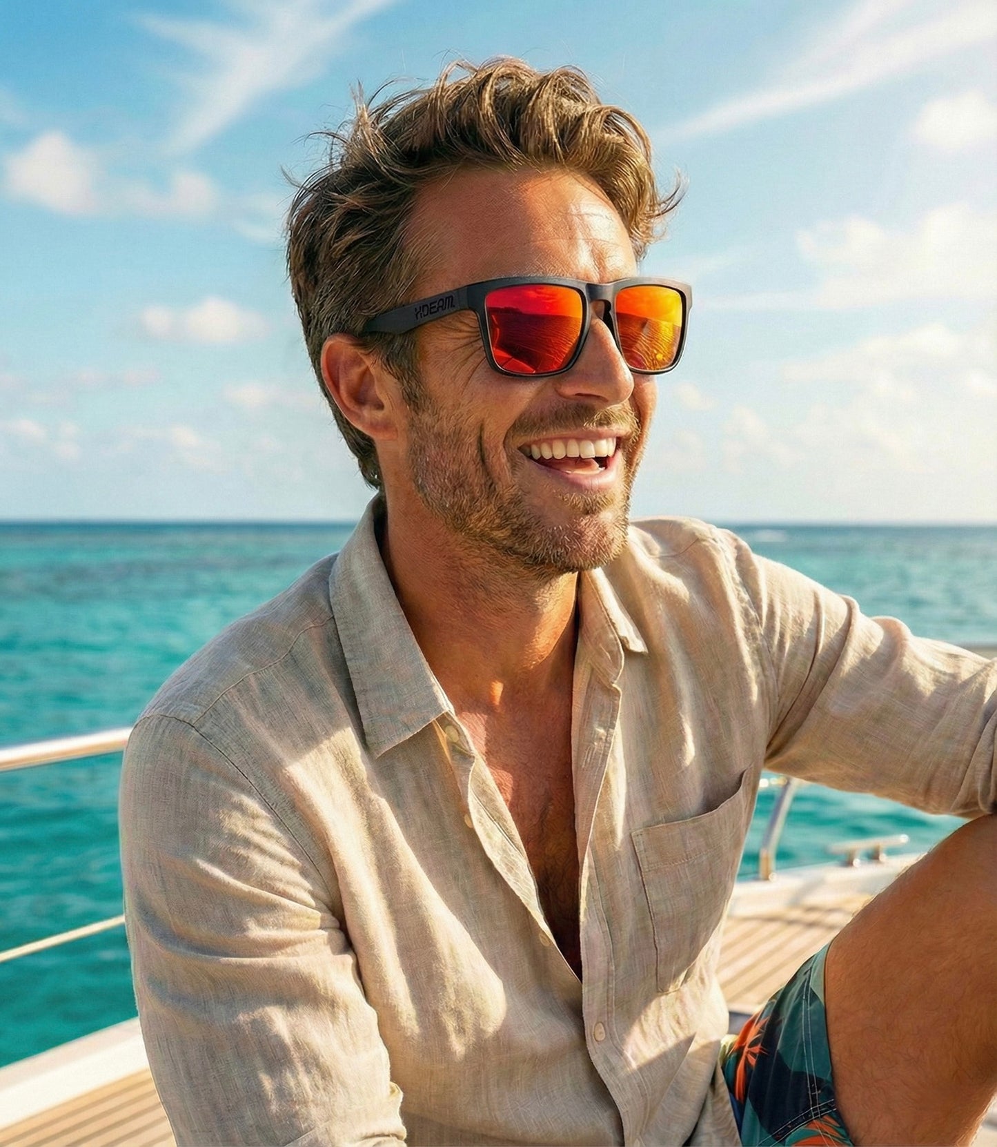 Okulary Przeciwsłoneczne Polaryzacyjne KDEAM Navi BlackSun