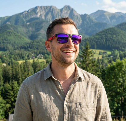 Okulary Przeciwsłoneczne Polaryzacyjne KDEAM Navi Red