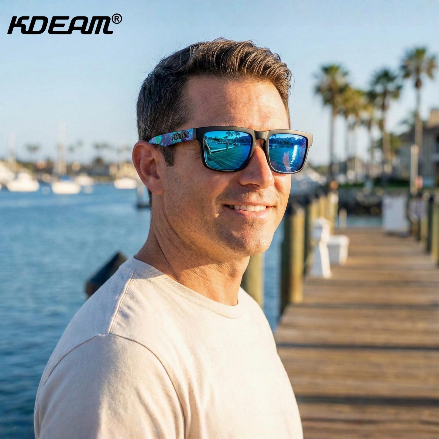 Okulary Przeciwsłoneczne Polaryzacyjne KDEAM Navi Tropics